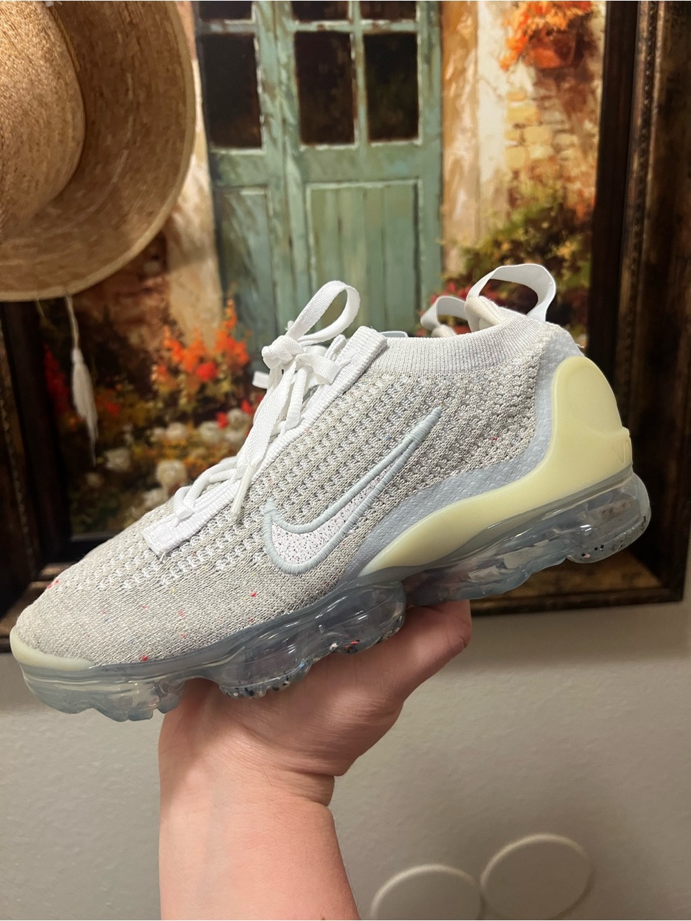 Nike Air VaporMax 2021 FK White Pure Platinum sneakers - Picture 8 of 16